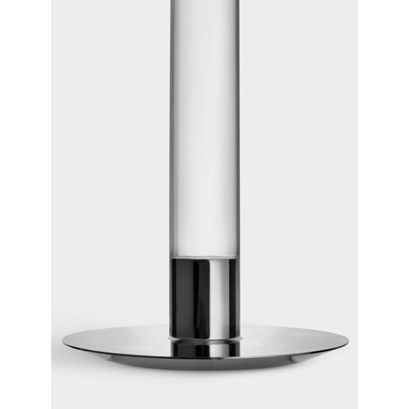 Lumiere Candlestick, 12.6" H x 4.1" W x 4.1" D, Silver