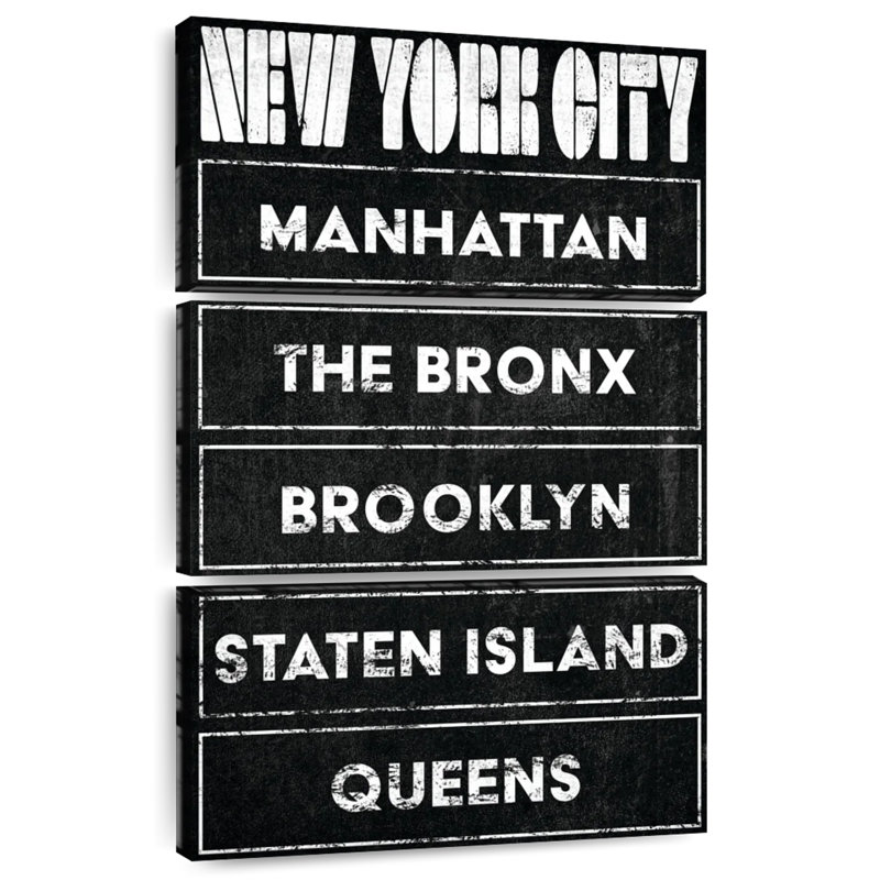 Boroughs Of New York, H 45 po x l 28 po