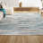 Oritz Abstract Linear Stripe Gray/Blue Rug-2012607988