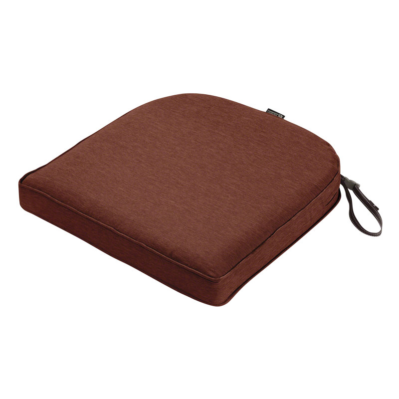 Pina Outdoor 2'' Dining Chair Seat Cushion, Heather Henna Red, 2" H x 20" W x 20" D