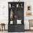 4-In-1 Hall Tree With Shoe Storage,Standing Coat Rack With Shoe Bench,Entryway Furniture With Hooks-453959723
