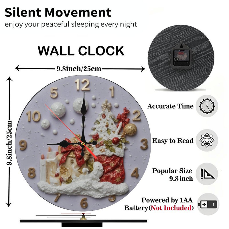 Horloge à pain d'épices avec paillettes