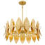 Luminaire suspendu feuille d'or 6 lumières Hayley