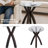  Montana Criss Cross Base Glass Top Table in Brown-1278861939