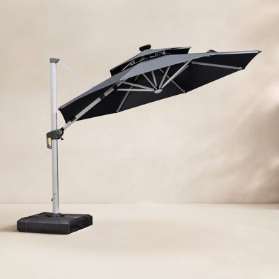 Lillehammer 12' Cantilever Umbrella with Lights