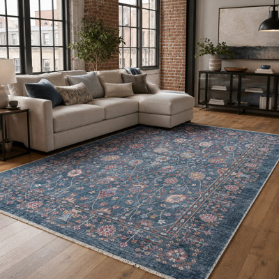Geometric Cotton and Chenille Flatweave Area Rug