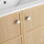 Meuble-lavabo de 30 po en contreplaqué de chêne avec 2 portes pour un rangement organisé et pratique
