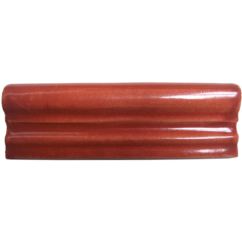 2" 5pcs TalaMex Mexican Chair Rail Molding, Terracota, 2" W x 6.25" L