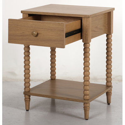 Benbrook 18'' W 1-Drawer Spindle Nightstand