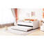 Lit de jour simple beige avec rangement gigogne extensible, ergonomique et flexible-639001368