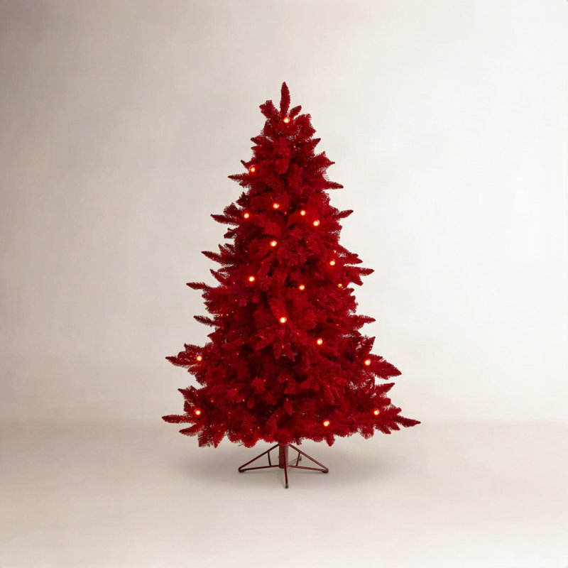 Lighted Artificial Christmas Tree, 6' H