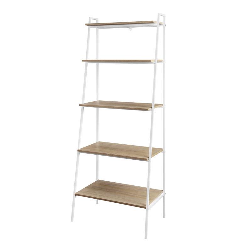 Doniven 182.8cm H x 71.1cm W Stainless Steel Ladder Bookcase