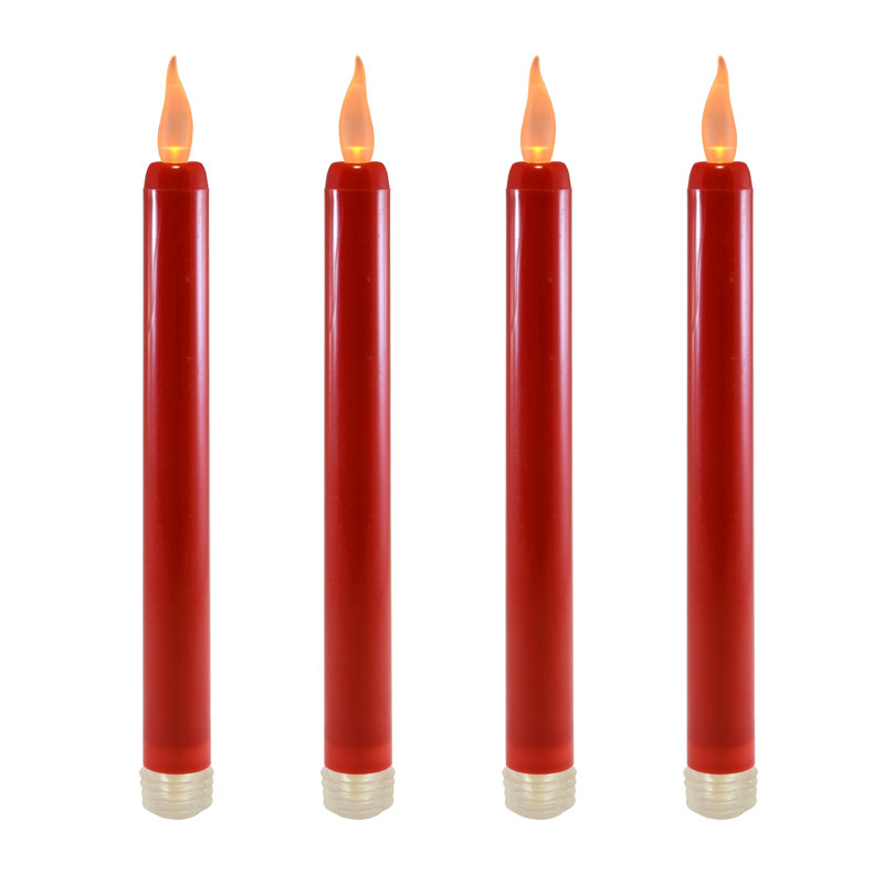 Battery Operated Taper Candles - 4 Count
