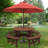 Spacious Wooden Patio Dining Sets, Farmhouse Style For Outdoor Gatherings