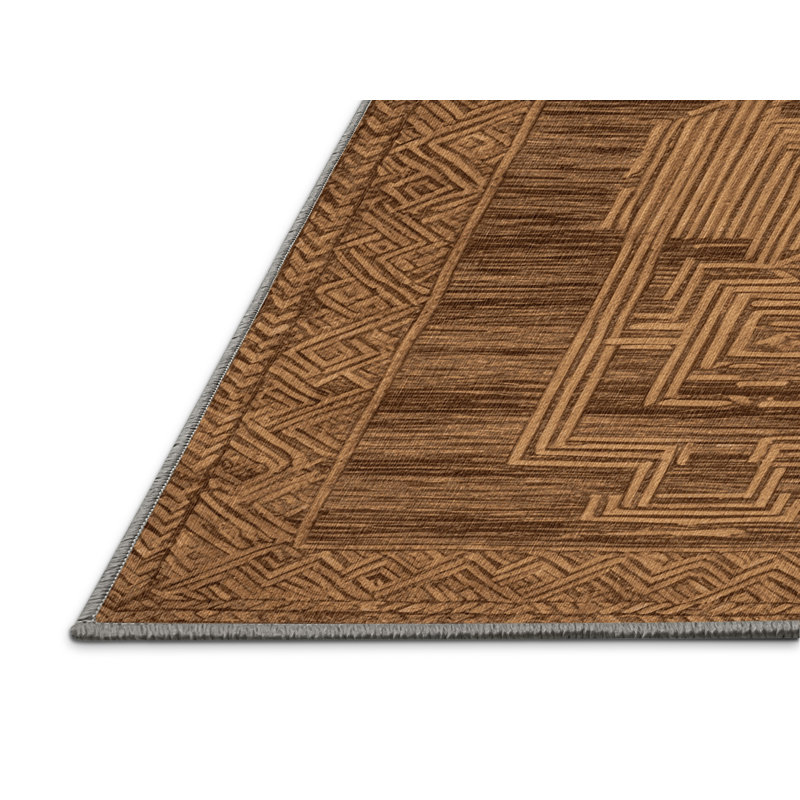  Tapis hawaïen lavable à motifs tapa, Rectangulaire 2 pi x 3 pi