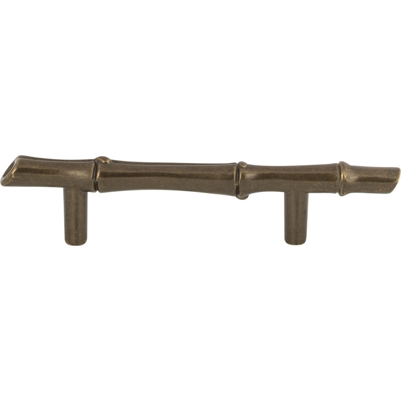 Bamboo 3" Center to Center Bar Pull, Burnished Bronze