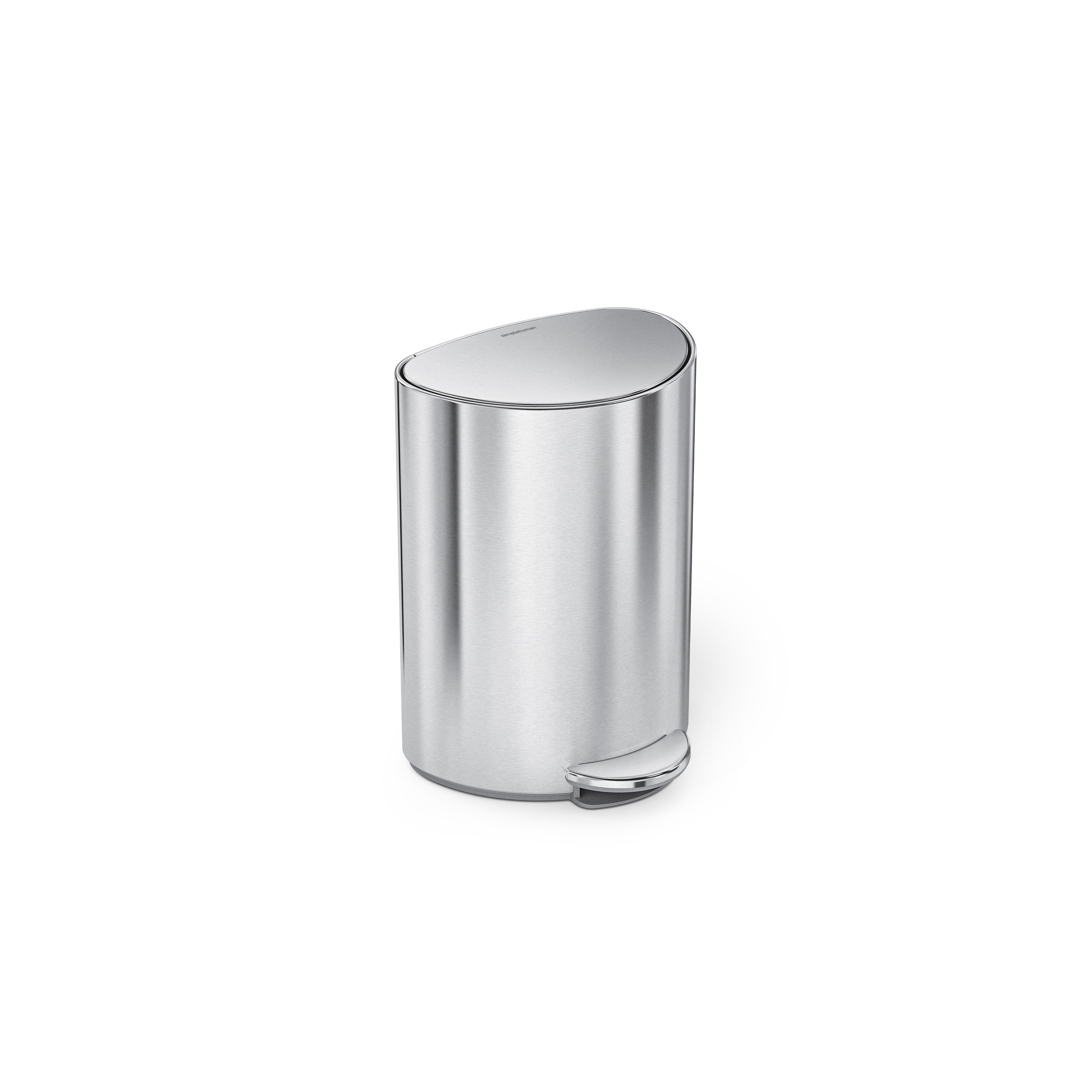 Simplehuman Mini Step-on Trash Can, 1.6 gal, White