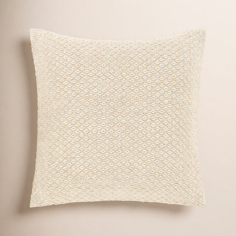 Coussin décoratif en laine Hemlen, Polyester / Bourre en polyester