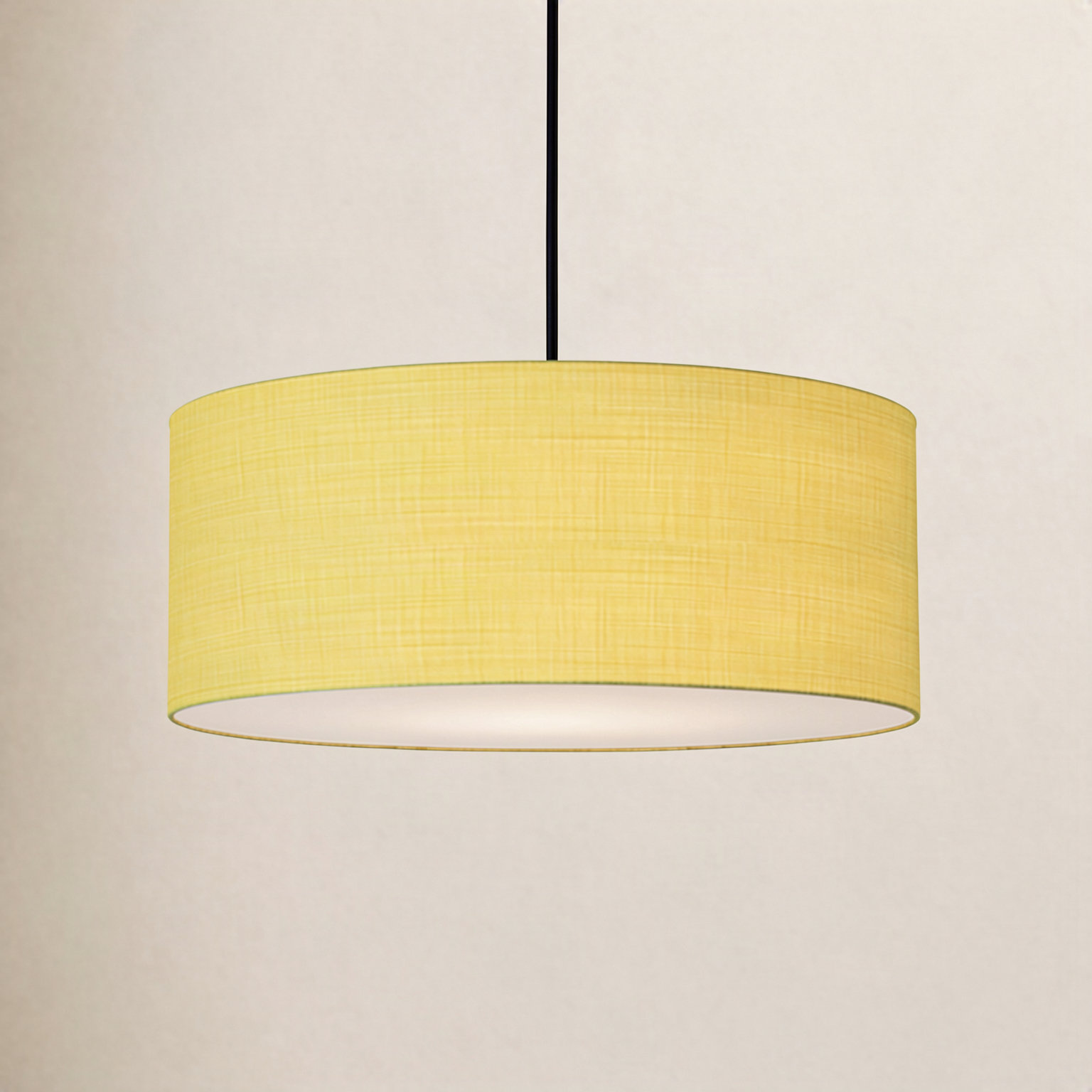 Pendant Kit Stretch Linen Single Pendant, Mustard
