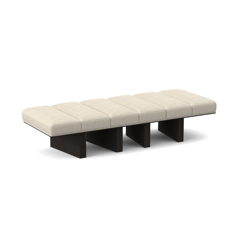 Banc rembourré Oblique, Espresso, UV-Rollo