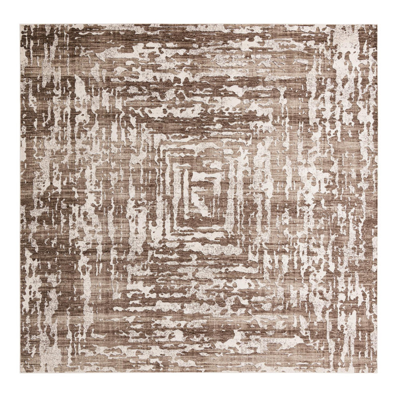Geometric Indoor Rug, Square 10'8"