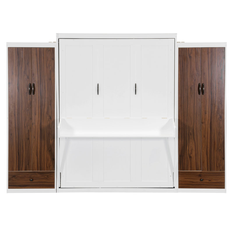 Lit escamotable, lit escamotable avec placard, tiroirs et table
