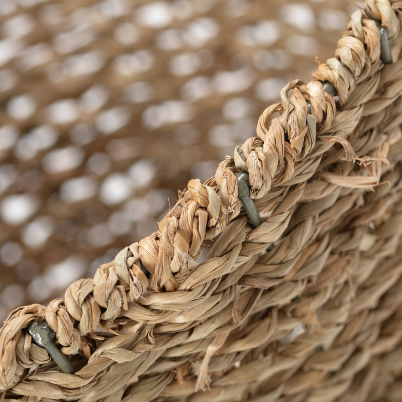 JVL Seagrass Wicker Decorative Basket