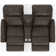Seibert Top Grain Leather Match Power Zero Gravity Reclining Console Loveseat with Power Headrest