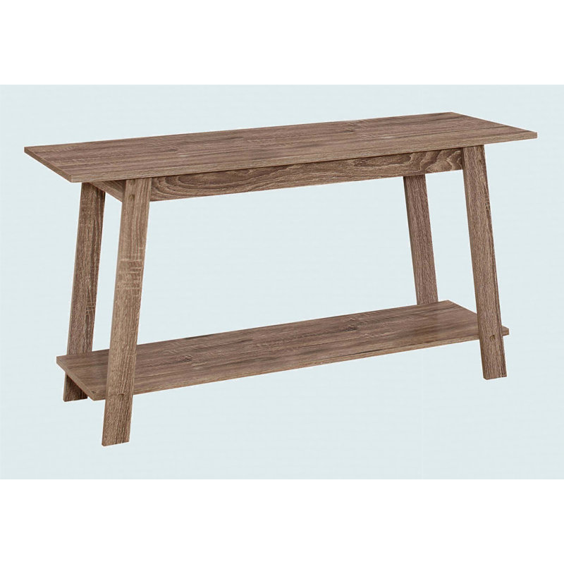 42" Console Table Media Entertainment Centre, Storage Shelves, Taupe