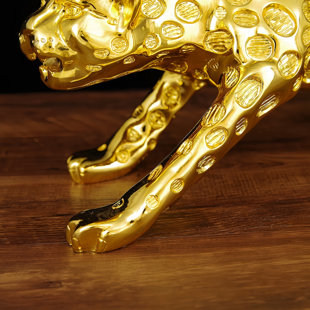 43" Large Unique Modern Running Leopard Figurines & Sculptures  ,Home Decor 