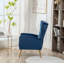 Fauteuil d'appoint à oreilles en velours-1233148895