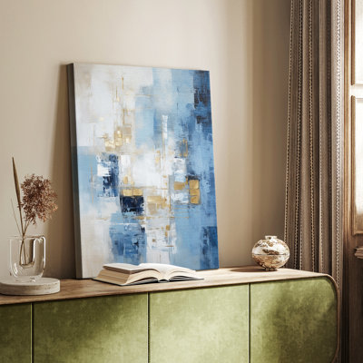 Série ABSTRACT Dxxxxi - Toile tendue avec châssis de qualité supérieure - Prêt à être accroché