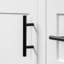 Meuble-lavabo de 30 pouces avec lavabo en céramique, structure en bois d'hévéa, panneaux de fibres à densité moyenne, une porte avec double support de rangement, 3 tiroirs (un divisé), charnières à fermeture en douceur et design minimaliste modern-115898586