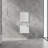 White Modern Composable Bathroom Vanity For Big Space Without Sink