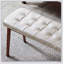 Banc de salle à manger en bois de chêne naturel avec coussin en cuir pour le salon et la salle à manger-367990135