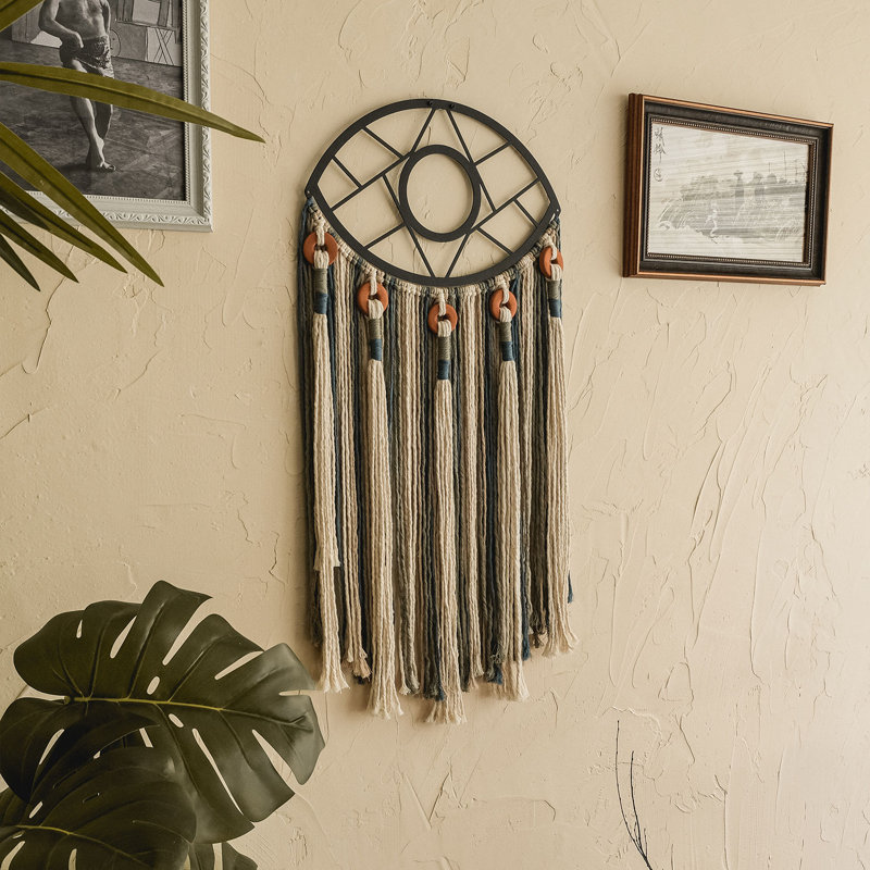 Handmade Boho Abstract Wall Decor on Metal