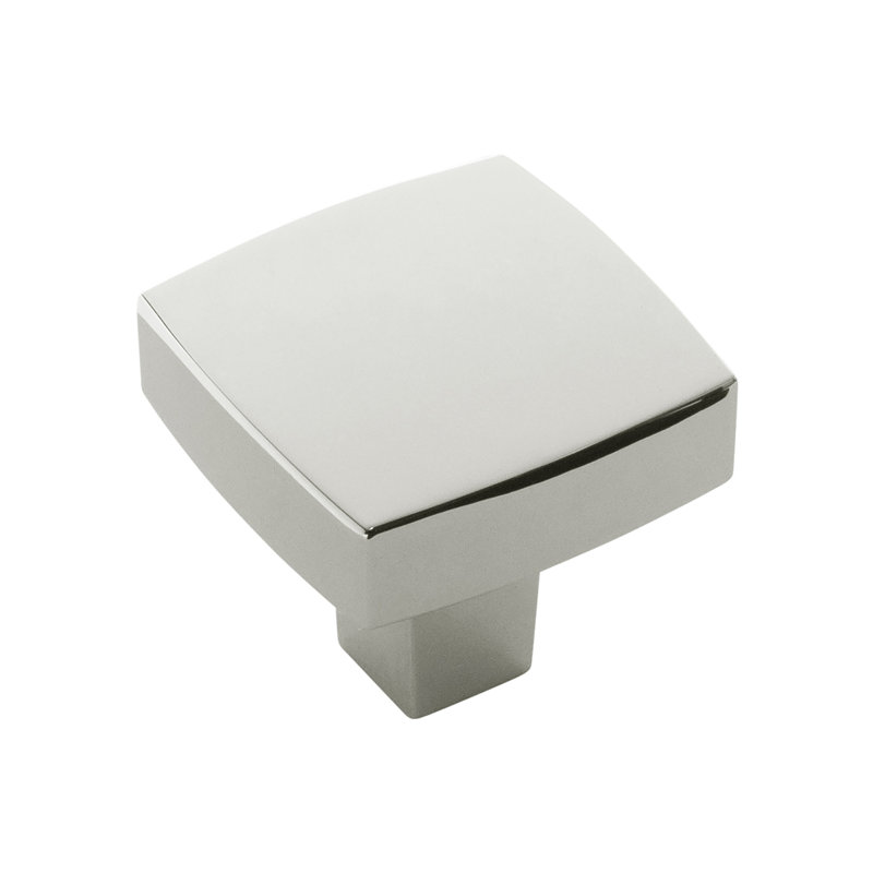 Coventry 1-1/4 Inch Square Cabinet Knob, Polished Nickel