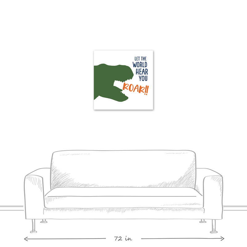 « ecoute you roar », art sur toile Tamerlane, H 16 po x l 16 po x P 1,25 po