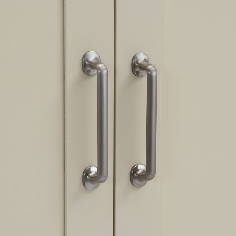 Aquitaine 3 Door Manufactured Wood Wardrobe, Cream/Oak