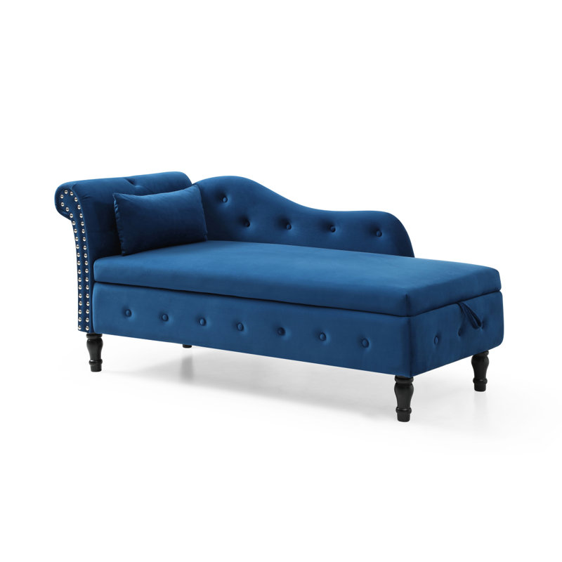 Canapé moderne 60 po Velvet, Bleu