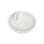 Lavabo vasque de salle de bain en pierre naturelle blanche, marbre, 15,7 x H 5,9 pouces, option de montage sur comptoir