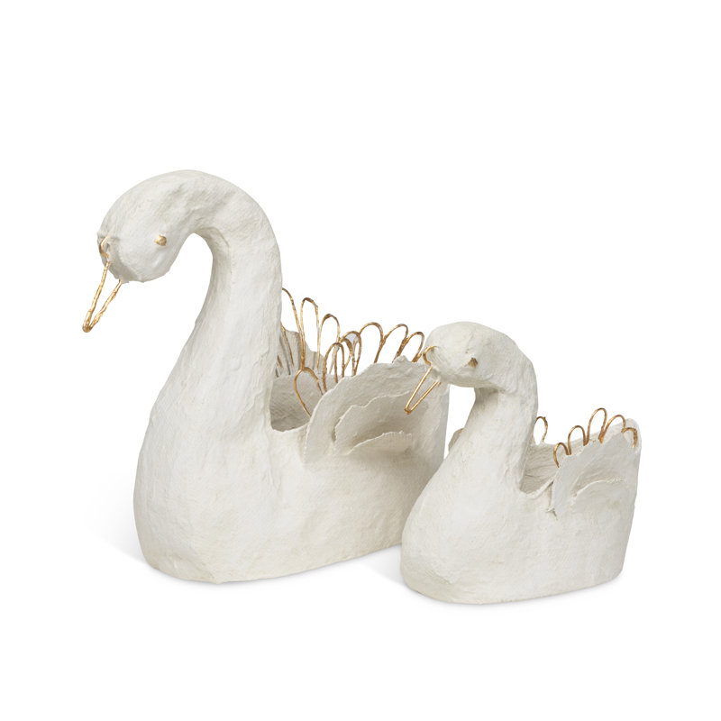 Maman et bébé cygne, ensemble de 2