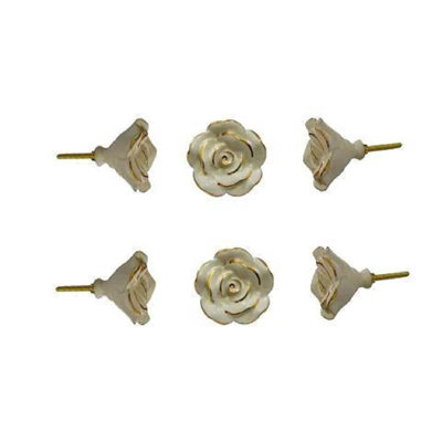 Oversized 2.3" Length Rose Novelty Knob Multipack