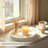 Rustic Round Decorative Tray For Coffee Table, Ottoman, And Home Decor Centerpiece, Wooden Stripe Texture, Multi-Functional Organizer For Living Room, Bedroom, And Vanity-869259330-869259329