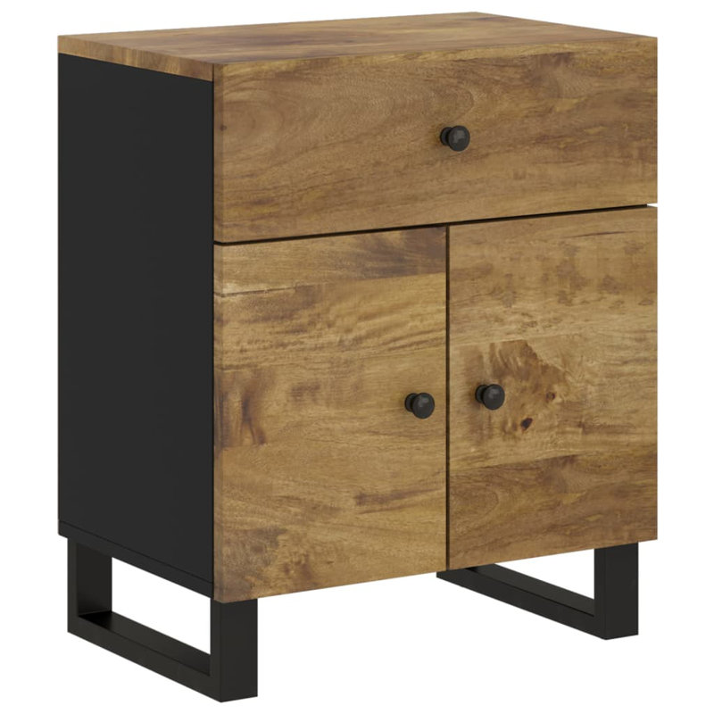 Launcest 50cm W Metal Bedside Table