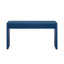 Console rustique, tiroirs cannelés, bleu marine, placage frêne, pieds réglables, idéale pour le sol, plateau, rangement avec tiroirs, base bleu marine, en bois, pour salon ou couloir, support de plateau, capacité