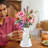 LEGO Flower Vase, Compatible With LEGO Bricks, Suitable For LEGO Bouquet Building Set, White