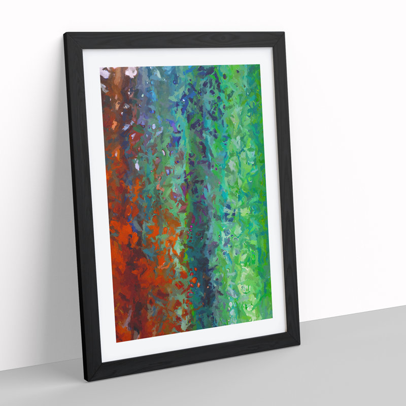 Without Proof Abstract - Wall Art, 66cm H x 48cm W, Black Framed Paper, White