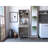 Bay Area Pantry, Two Door Cabinets, One Drawer, Four Adjustable Metal Legs-833456834