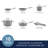 Rachael Ray Cucina Nonstick Cookware Pots and Pans Set, Includes Cooking Utensils, 10 Piece-78007911
